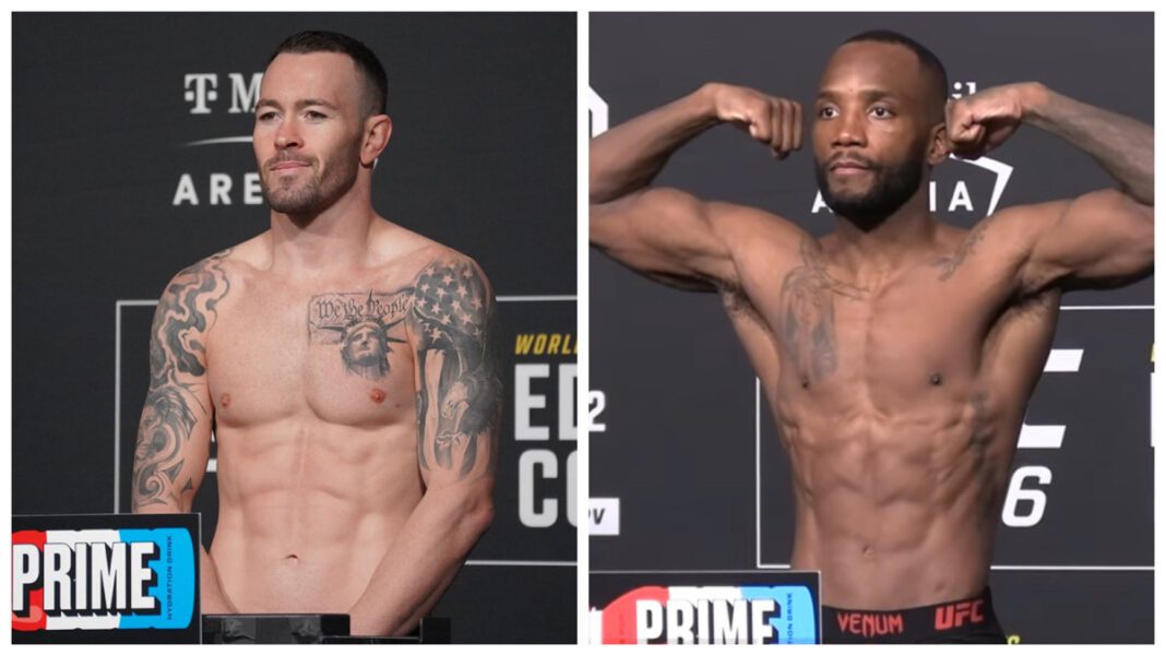 Intense Showdown: Leon Edwards vs. Colby Covington Face Off at UFC 296 Main Event Weigh-in