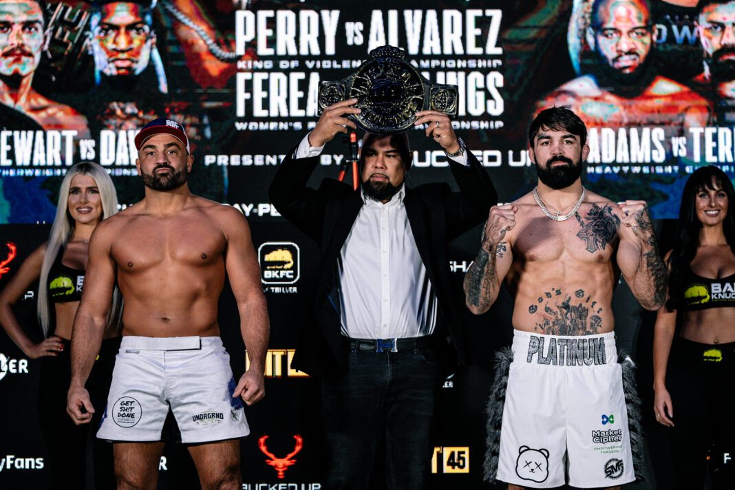 Intense Moments: BKFC 56 Weigh-Ins and Fighter Faceoffs Captured in Photos