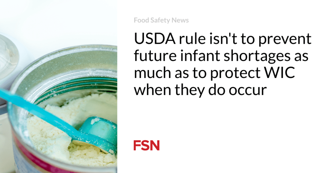 New USDA Rule Aims to Safeguard Infant Supply During Shortages and Support WIC