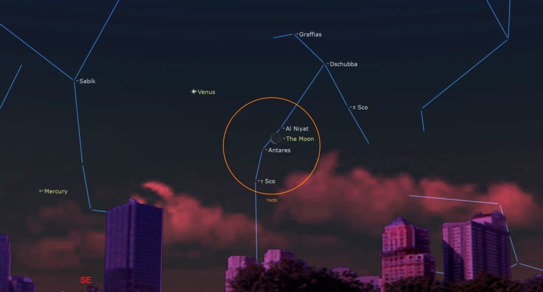 Rare Chance to Witness Antares, the Red Supergiant, Pass Behind the Moon on Jan. 8!