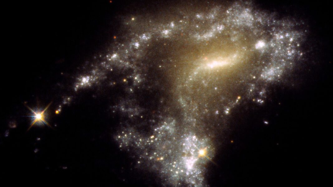 12 Galaxies Entangled in a Stellar Saga: Insights from the Hubble Space Telescope