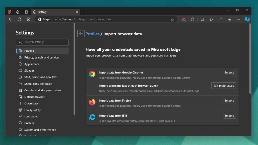 Microsoft Edge no longer swiping Chrome tabs from users