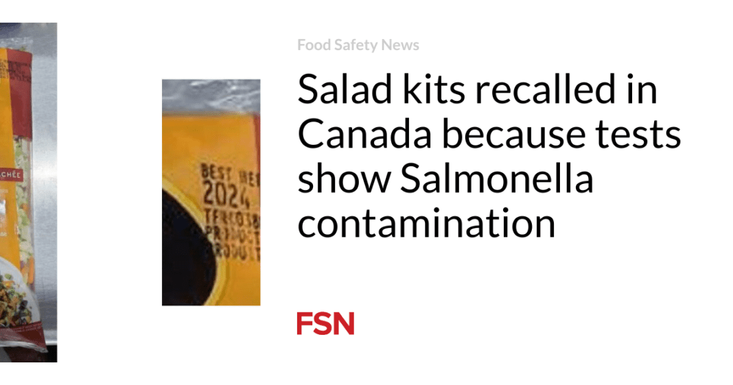 Canada Issues Urgent Recall of Salad Kits Due to Salmonella Contamination