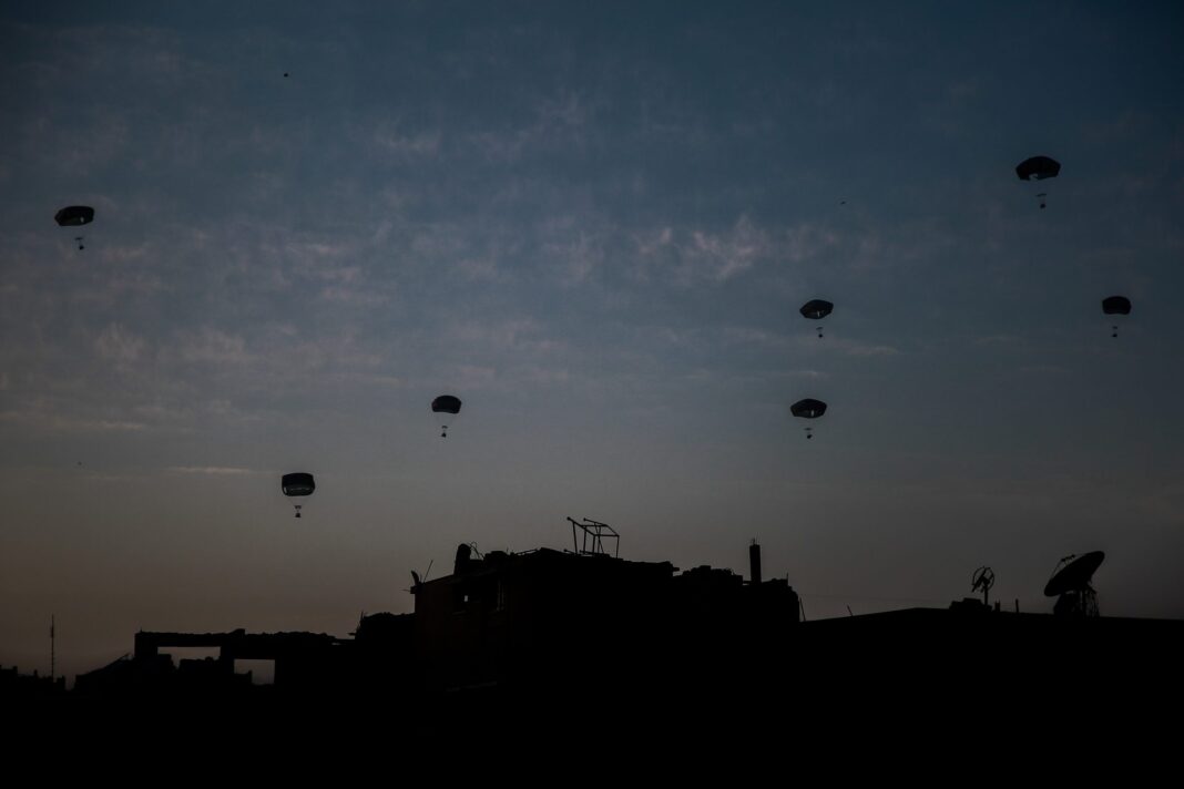 U.S. Delivering First Round of Aid to Gaza by Air