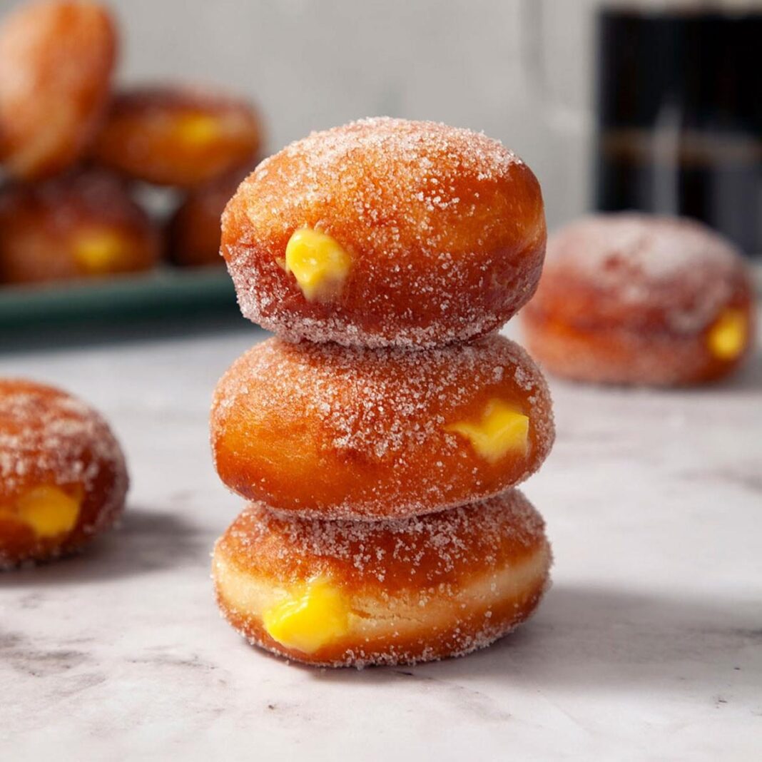 Indulgent Cream-Filled Doughnuts