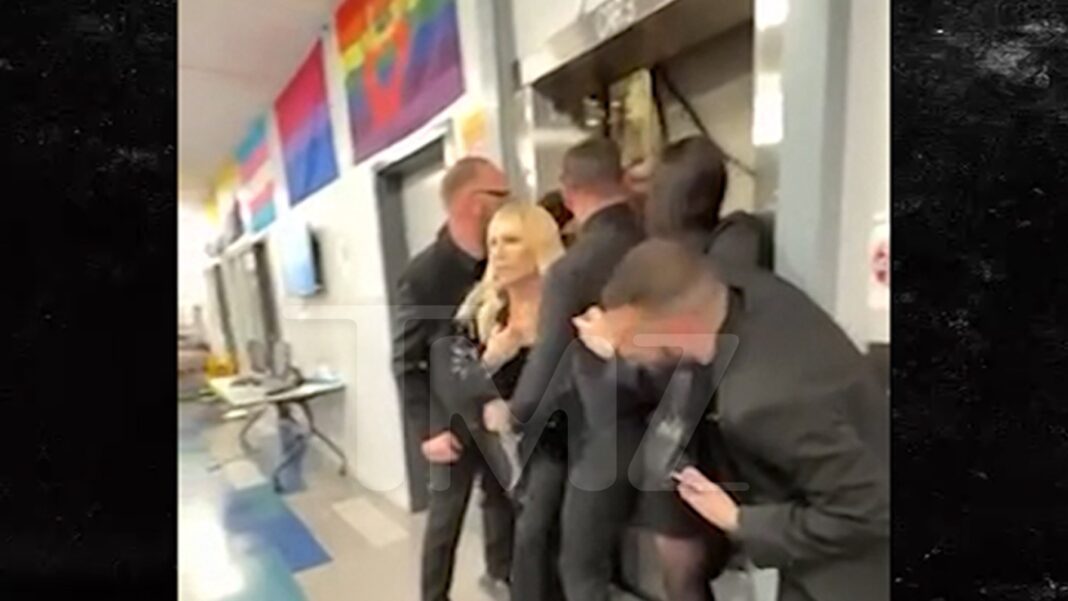 Donatella Versace’s Elevator Mishap at LGBT Event Caught on Camera
