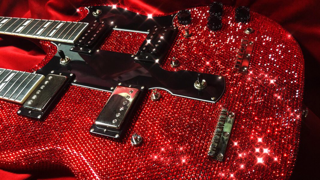 Meet the Entrepreneur Who Adds Sparkle to Guitars for a Living