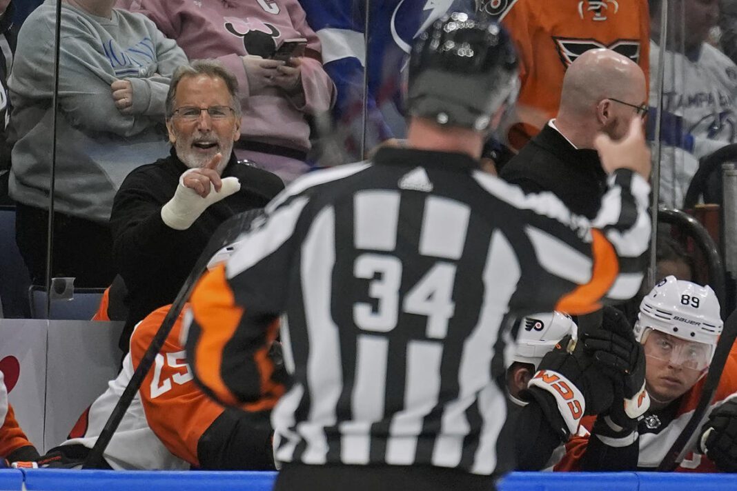 NHL suspends fiery Flyers coach for 2 games after fiery ejection incident