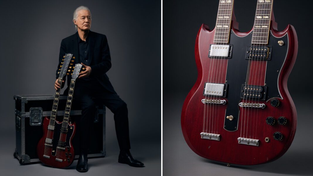 Gibson Unveils Jimmy Page’s Iconic Double-Neck Guitar: An Exclusive $50,000 Tribute to Rock ‘n’ Roll