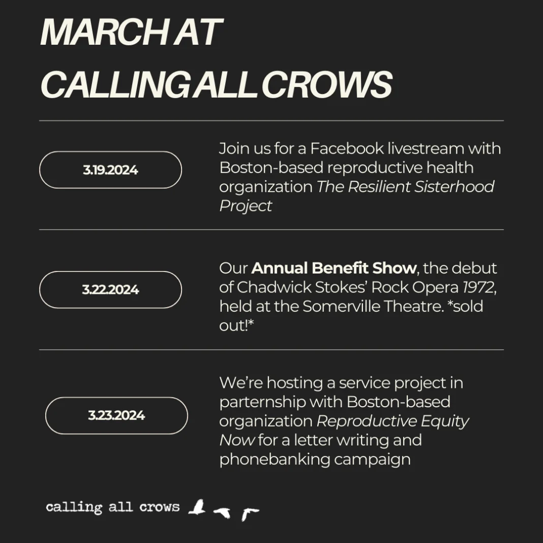 Calling All Crows Unveils Exciting New Initiatives for Women’s History Month