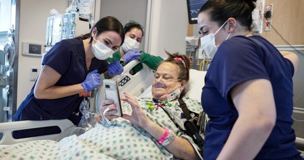 Doctors combine a pig kidney transplant and a heart device in bid to extend a woman’s life