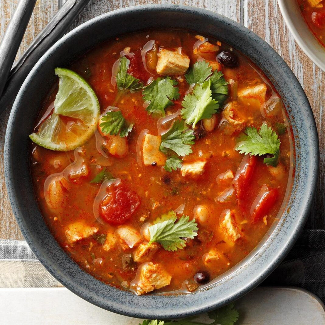 Kickin’ Chicken Taco Soup