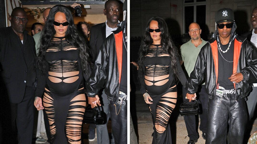 Rihanna and A$AP Rocky Bring Son Riot to Runway Show, Then Go Clubbing