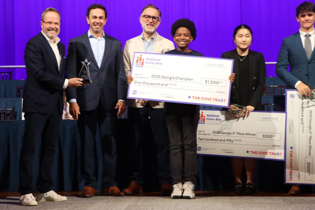 Fayette County Middle School Civic Leader Wins Georgia Civics Bee State Final