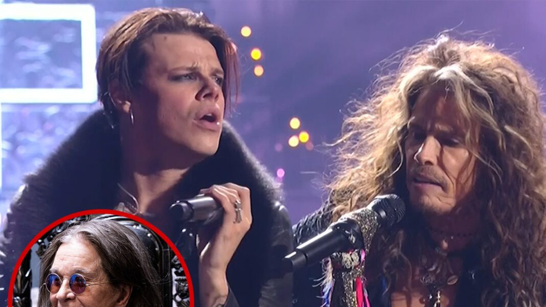 Steven Tyler Sings with YUNGBLUD for Ozzy Osbourne Tribute at MTV VMAs