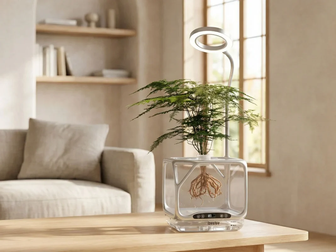 World’s First Aeroponic Desktop Ecosystem Lets You Grow Plants in Midair Without Water or Soil