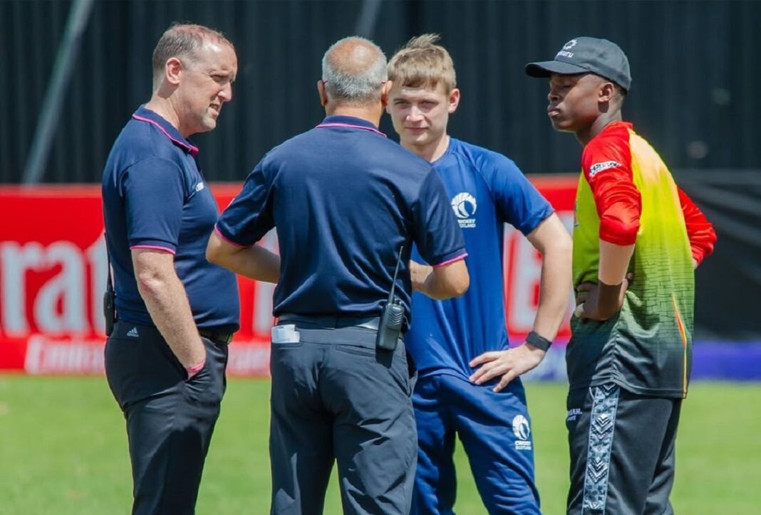 Zimbabwe and Scotland U19 game abandoned due to a wet outfield at Takashinga Cricket Club