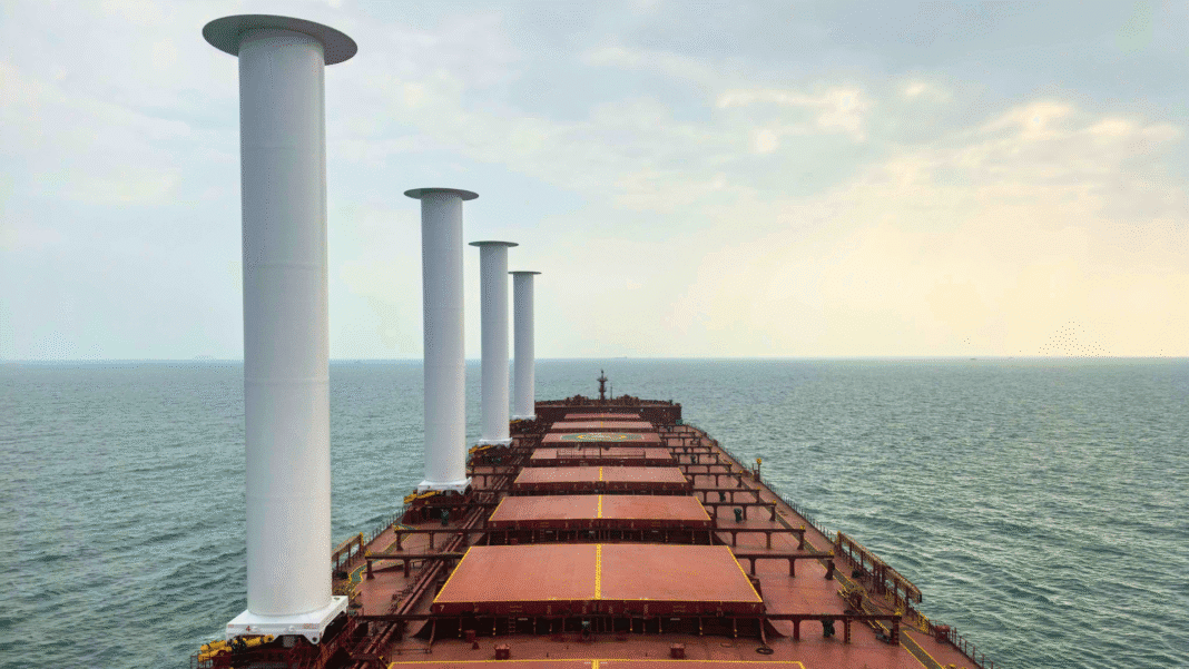 Second Berge Bulk vessel sports Anemoi rotor sails
