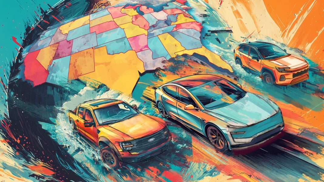 The Bestselling Cars in Each State
